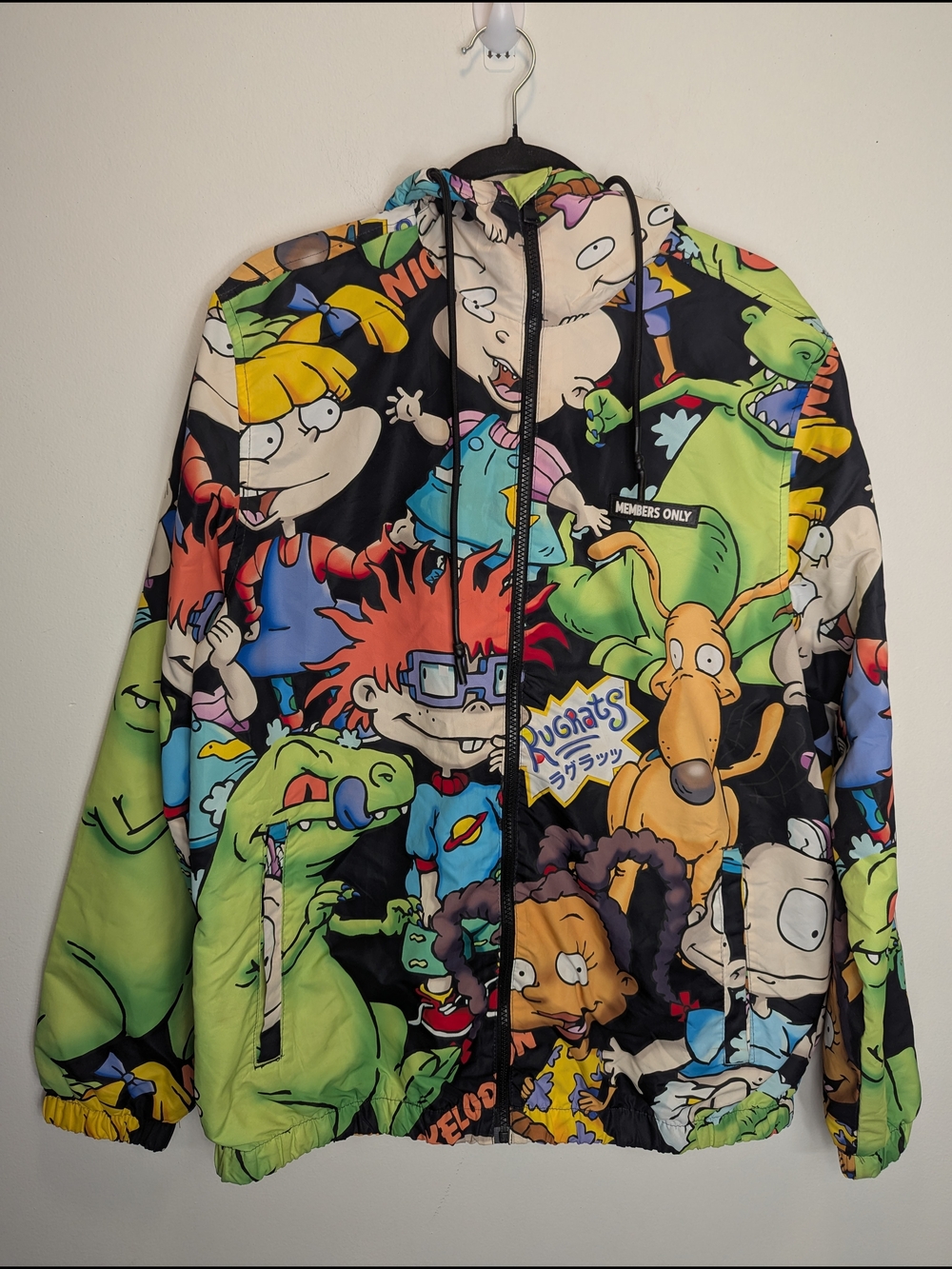 Members Only x Rugrats Nickelodeon Graphic Jacket Unisex Medium Nostalgia Y2K